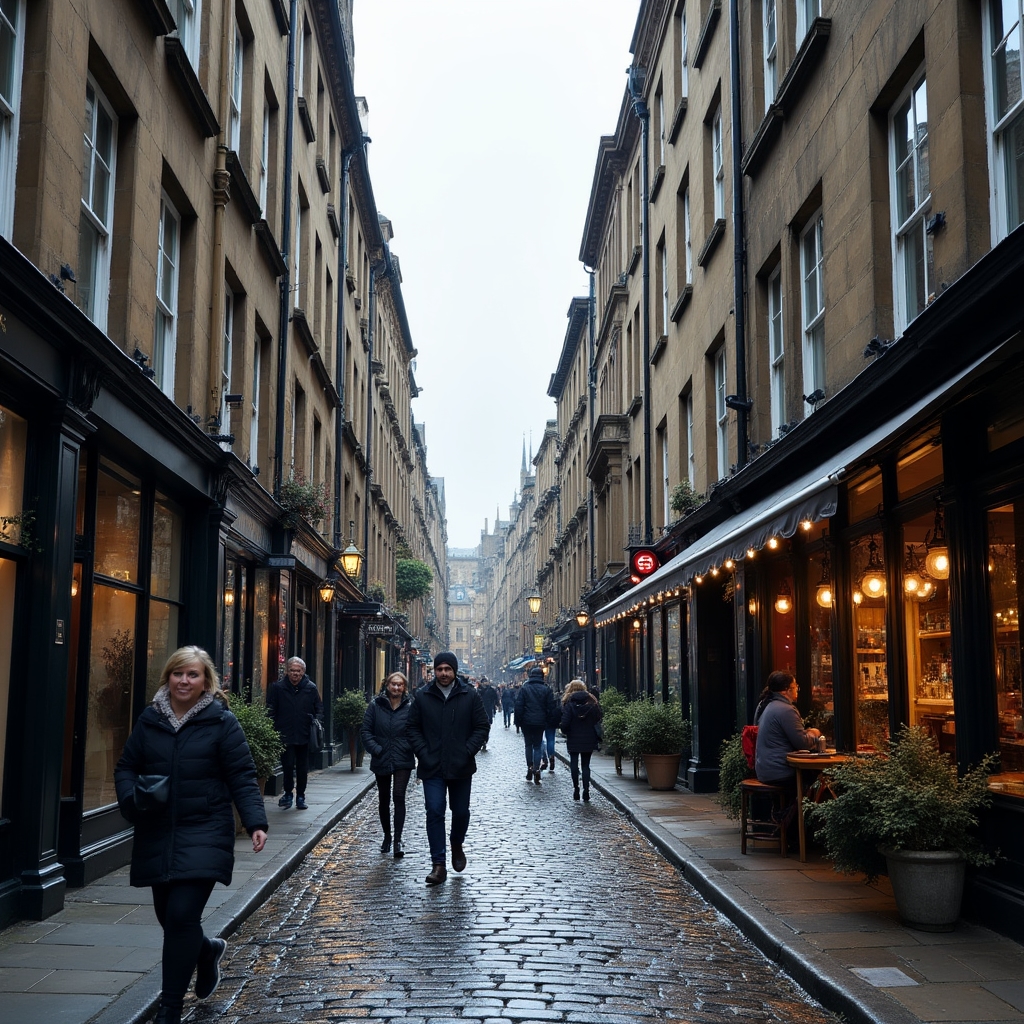 Edinburgh cityscape showing the unique character of the city